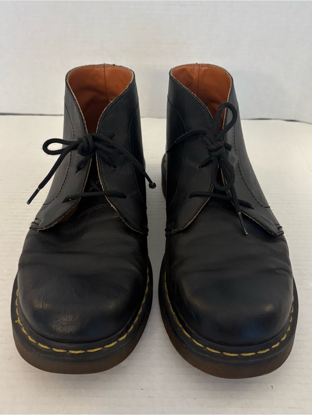 Dr Martens 1B61 Black Leather Chukka Boots Men’s Size 13 Soft-Toe. Lace Up